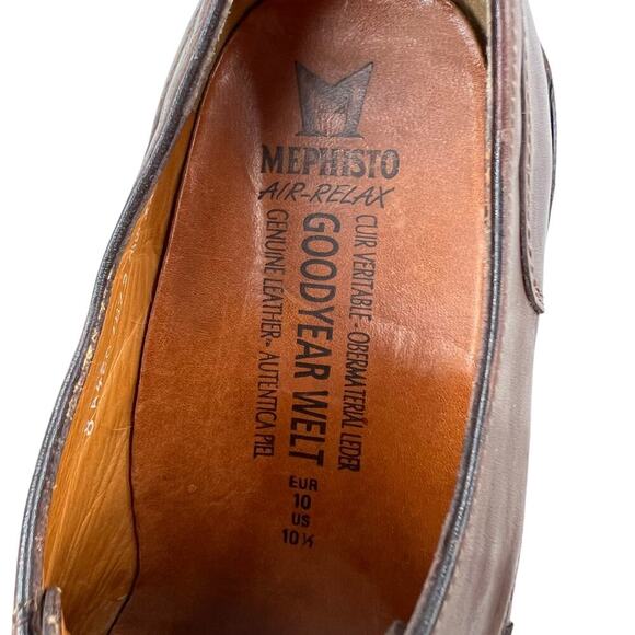 MEPHISTO Phoebus In Dark Brown Smooth Leather Men's Size 10.5 - Picture 13 of 16